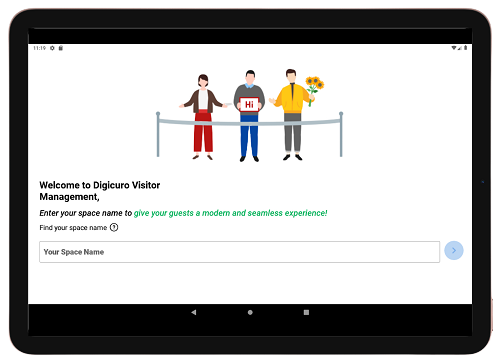 Touch-less Visitor Management Solution